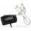 2015 Factory supply cable take pole selfie stick LED flash light for smartphone at night vision