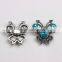 Latest DIY Snap Button Jewelry Crystal Butterfly Snap On Jewelry