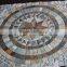 square style slate stone mosaic medallions
