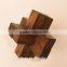 2015 Hot Sale Wooden IQ Intelligent Puzzle Kongming Lock Brain Teaser Six Port