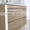 Malamine faced MDF bathroom cabinet with light and mirror cabinet