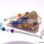 Mix Triangle Stone Pendulum With Chakra Chain | Orgone Reiki Pendulum
