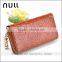 Good quality credit card holder zipper phone case leather travel wallet