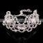 2015 Fashion alloy chain bangle with crystal/custom resin bracelets