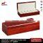 6-slot wood Watch Box with Metal Lock Storage Organizer Collection