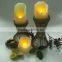NEW SALE White Irregular Crater Shaped Wax LED Candles