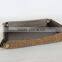 Square desktop Leather Storage tray for Sundries