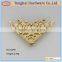Fashion metal engraving flower corner protector for bag accessory