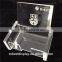 Acrylic lucite card box, clear plastic box for playing cards, renault card case