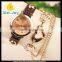 newest stylish charming wrap leather with rhinestone pendant bracelet watch(WJ-3563)