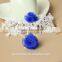 2015 White Lace Women's Bracelet With Ring Blue Roses Bracelet