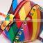 Chic rainbow messenger bag small rectangular shoulder bag with gold cutnail adjustable shoulder strap