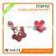 Pink flower leather usb flash drive