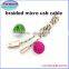 hot selling usb2.0 quick charge aluminum woven round micro usb cable