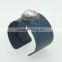 Latest Bracelets Designs Python Bracelet with Conch Paved Blue Leather Cuff Bangle for Men