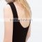 New arrival sleeveless long black maxi dress in flat knit rib fabrics