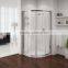 Aluminum Frame Round Plastic Sliding Door Shower Enclosures