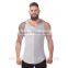 Wholesale Cotton/Spandex Custom Print Mens Tank Top Gym Boldbuilding Stringer Vest