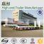 Low loader / bed trucks trailers used to transport crawl equipment
