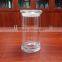 Cylinder shape 480ml votive glass candle holder with lid