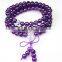 good beautiful real amethyst hand/sweater chain with little silver ornament