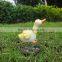 Little duck animal figurines solar sensor lights