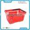 Single Handle Small Plastic Shopping Basket For Supermarket
