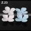 6-7mm natural genuine real one hole half drilled freshwater button shape loose pearls no holes z1