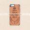 Universal PC and Wood Phone Case With Press Key Custom Design Case for Iphone 6/6 Plus