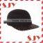 Custom Made Leopart Suede Flat Bill 5 Panel Baseball Cap