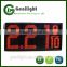 12'' Digital Size Red LED Gas Price Changer Sign With Text Option