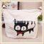 Cat pattern printing canvas tote bag