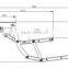 electric double folding steps for vans and motorhomes can load 200KG with CE certificate