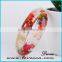 Mother's Day hot sale transparent women resin bangles 2013 on  website new product