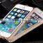 Rose Gold cover case bumper for iPhone 6 4.7 inch, metal diamond bumper case frame for i6