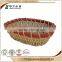 cheapest Accept OEM rustic hinging animal wicker basket no handles