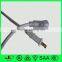 UL 2 pin male plug with fuse, UL waterproof female plug and American flexible extension cord
