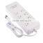 UL Power strip with USB Ports 8 way surge protector with 4 usb charging port
