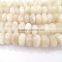 Natural Silverite Gemstone faceted roundel beads