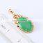  18K gold plated Green Opal marquise necklace pendant for women Valentine's Day Gift