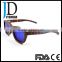 fashion design colorful technical wooden sunglasses with box