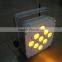 High power rgbwa 6IN1 battery led flat par stage light