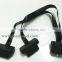 Flat OBD2 Splitter Y cable,OBD2 Male Connector to 2 Female,0.3m