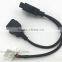 OBDII Splitter Y Cable,J1962 Male Connector to 2pcs J1962 Female Connector,1ft