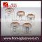 hot sale with metal clip glass mason jar