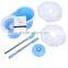 360 Rotation Spin Mop with 2 Mop Heads SS bucket Reusable Mop Heads