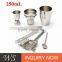 2017 famous high quality and popular plastic cocktail shaker set