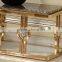 2016 factory gold plating base modern living room tv stand furniture