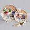 10.5" Ceramic Dinner Plate With Shovel, Porcelain With Decal