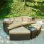 Hot sale round rattan daybed, outdoor daybed canopy, metal daybed lounge sofa buy direct from china factory